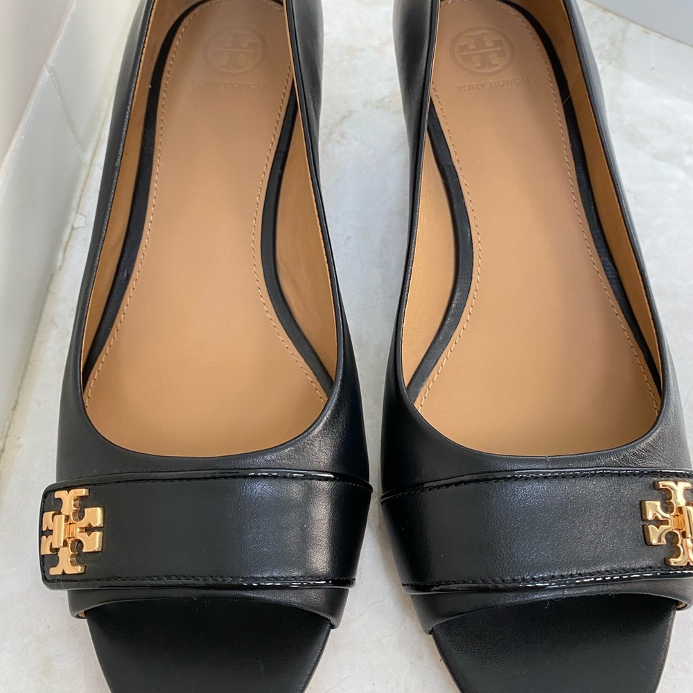 Tory Burch Kira Open-Toe Wedge Size 10